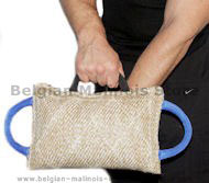 Found Jute Bite Pillow - 3 handle bite tug for young dogs