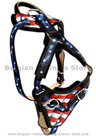 American Flag Dog Harness-USA pride Harness for Belgian Malinois