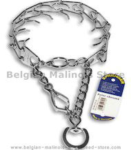 Great Chrome Pinch Collar w/h Quick Release-Belgian Malinois