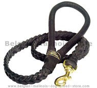 Deluxe Full-Braided Leashes LeadsfootBraided Leash Bel. Malinois