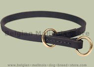 Leather Choke Collar for Belgian Malinois-Silent Collar