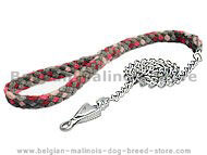 Long chain dog leash for Belgian Malinois