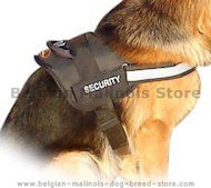 Adjustable Nylon Patrol Harness for Belgian Malinois