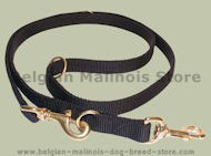 Tubular Nylon Police Lead for Belgian malinois training