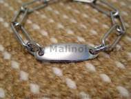 Fur Saver Dog Collar Steel Chromium Plated Width 3 MM With Plate