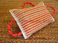 Dog bite pad made of jute with 3 handles