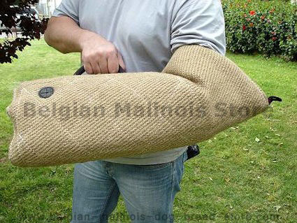 jute soft sleeve for training young dogs!