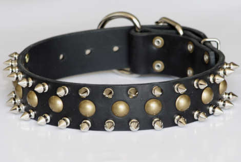 handmade leather dog collar 