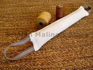 Dog bite tag ( dog bite tug ) made of leather