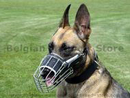 Belgian Malinois wire dog muzzle perfect