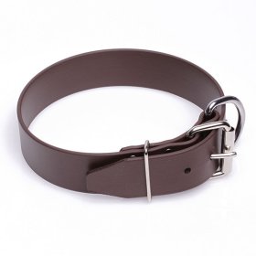 Extra Wide Brown Biothane Belgian Malinois Collar