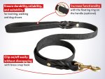 Handcrafted Leather Dog Leash for Belgian Malinois Walking