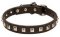 Fashionable Leather Collar With Nickel Cones