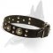 'Rock n Roll' Luxurious Belgian Malinois Leather Dog Collar