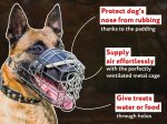 'The Silencer' Wire Cage Muzzle for Belgian Malinois