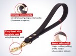 'Best Control' Belgian Malinois Leather Leash
