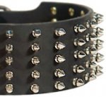Marvellous Leather Collar With Spikes