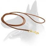 Belgian Malinois Deluxe Leather Leash for Dog Shows