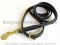 Handcrafted leather dog leash width 1/2 inch with solid brass