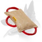 Belgian Malinois Bite Pad Made of Jute with 3 Handles