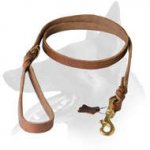 Stylish and Super Strong Belgian Malinois Leather Leash