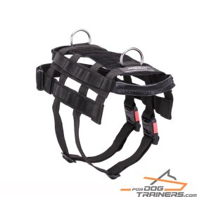 "Smart Duty" Adjustable Nylon Dog Harness for Military and Police Work