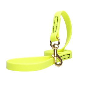 Yellow Waterproof Belgian Malinois Leash Made of Biothane