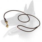 'Like a Star' Belgian Malinois Leather Leash for Dog Shows