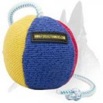 Top quality French Linen Dog Ball on a String for Active Training