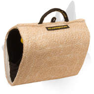 "Two-Fisted" Belgian Malinois Jute Bite Builder for Dog Bite Grip Training "Two-Fisted" Belgian Malinois Jute Bite Builder for Dog Bite Grip Training