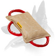 Belgian Malinois Bite Pad Made of Jute with 3 Handles Belgian Malinois Bite Pad Made of Jute with 3 Handles
