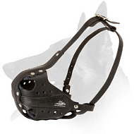 Training Leather Muzzle For Belgian Malinois Training Leather Muzzle For Belgian Malinois