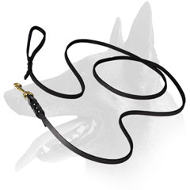Belgian Malinois High Quality Show Leather Dog Leash