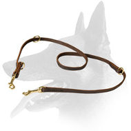 Belgian Malinois Leather Dog Leash for Active Training