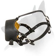 Handmade Leather Muzzle for Belgian Malinois Handmade Leather Muzzle for Belgian Malinois