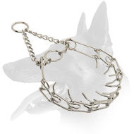 "Like a Mama's Pinch" Belgian Malinois Chrome Plated Collar "Like a Mama's Pinch" Belgian Malinois Chrome Plated Collar