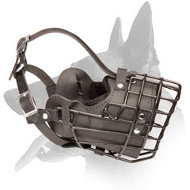 Incredible Fully Padded Wire Cage Muzzle for Your Belgian Malinois