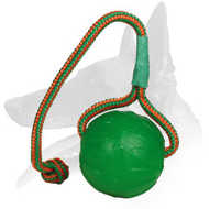 'Roll and Throw' Belgian Malinois Chewing Rubber Ball 'Roll and Throw' Belgian Malinois Chewing Rubber Ball
