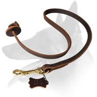 'Pocket Size' Belgian Malinois Leather Leash