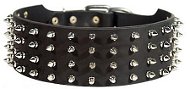 Most Durable Leather Collar With Shiny Spikes