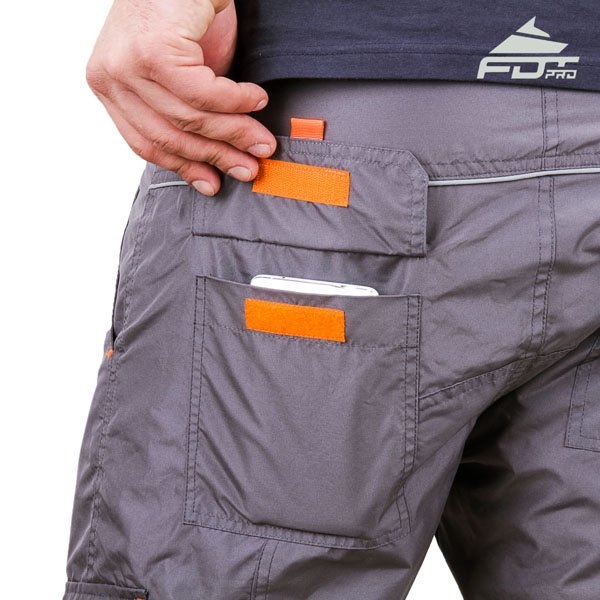 Comfy Design FDT Professional Pants with Reliable Back Pockets for Dog Trainers