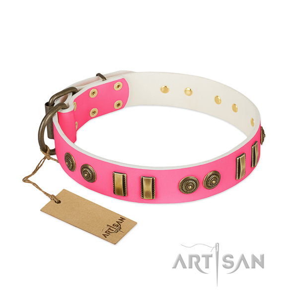 Handmade leather collar for your pet