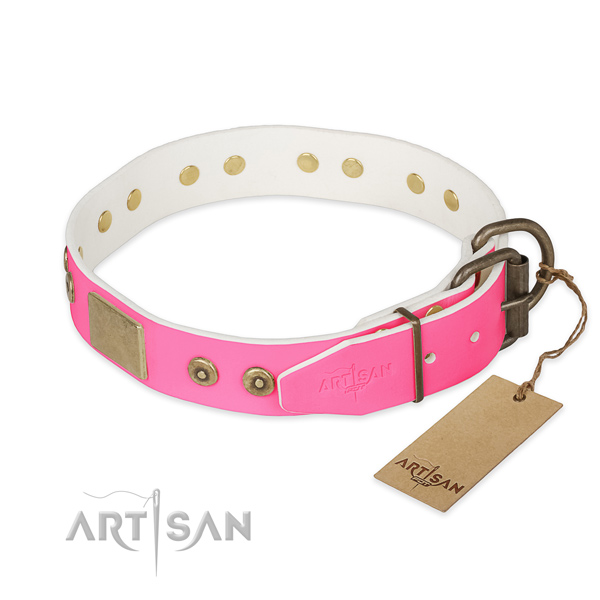 Durable buckle on easy wearing dog collar