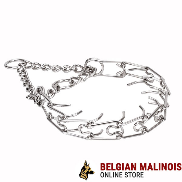 Stainless steel pinch collar for poorly behaved pets