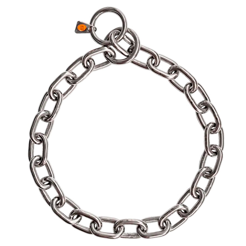 Extra Strong Stainless Steel Medium Sized Link Chain Collar - 5.0 mm - Click Image to Close