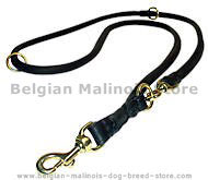 Rolled Dog Leash - Training Leather dog Leash for K9