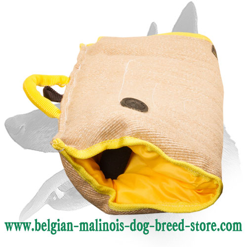 Super Soft and Durable Belgian Malinois Jute Puppy Bite Sleeve
