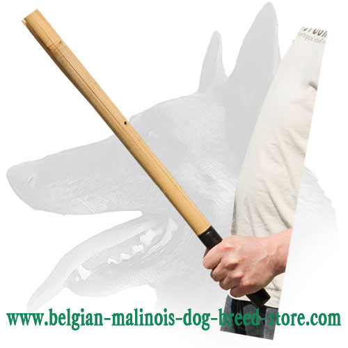 Belgian Malinois Stick Made of Bamboo