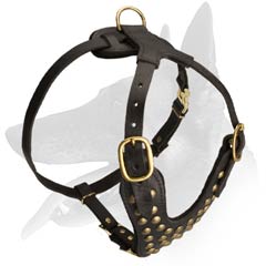 Extra Strong Malinois Leather Harness