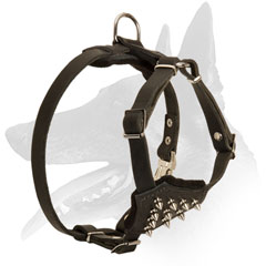 Belgian Malinois Puppy Harness with Spikes
